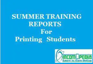Download training reports of printing companies