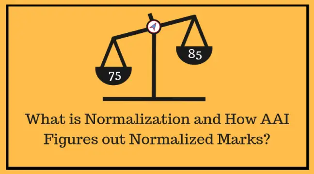 Normalization and aai method to calculate normalized marks